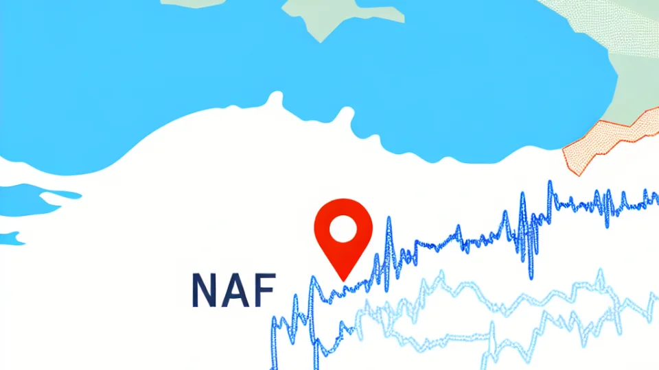 Where is the North Anatolian Fault (NAF) Line?